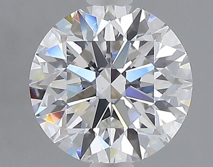 1.71 carat round lab grown diamond F color VVS2 clarity