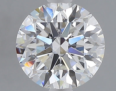 1.71 carat round lab grown diamond F color VVS2 clarity