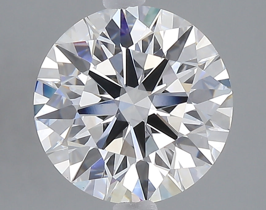 3.06 carat round lab grown diamond F color VS1 clarity