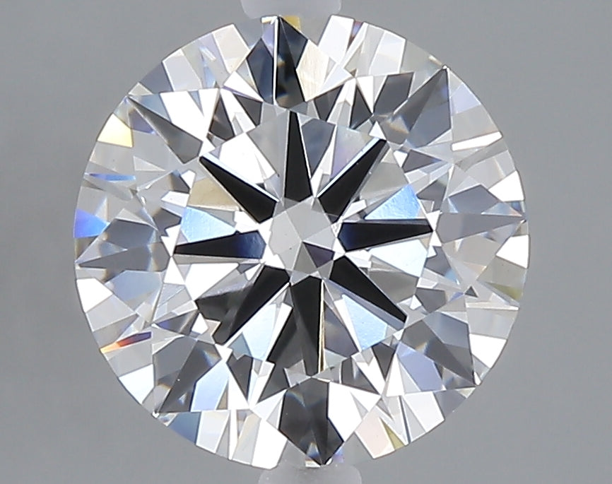 3.01 carat round lab grown diamond F color VVS2 clarity