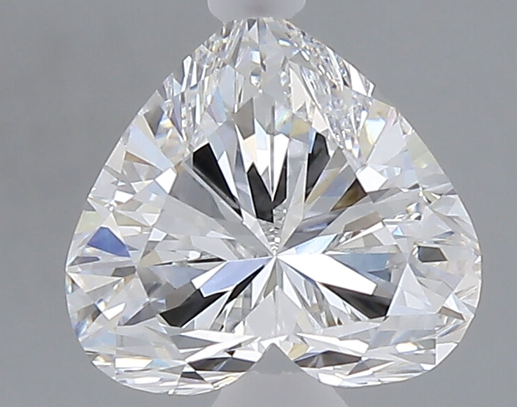 2.05 carat heart lab grown diamond D color VVS2 clarity