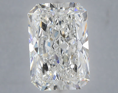 6.04 carat radiant lab grown diamond F color VVS2 clarity