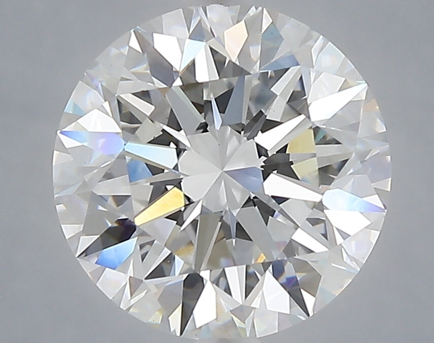 3.53 carat round lab grown diamond E color VVS2 clarity