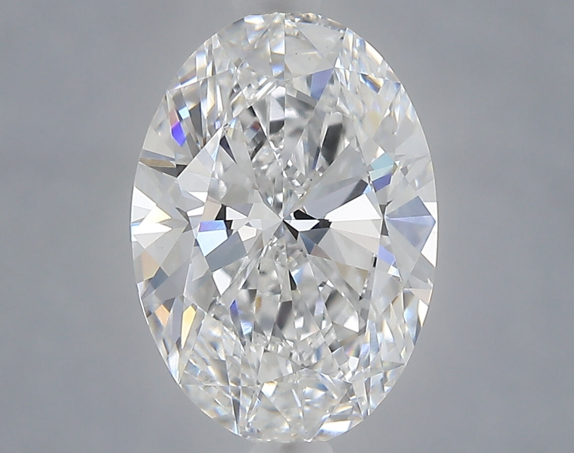 2.03 carat oval lab grown diamond E color VS1 clarity