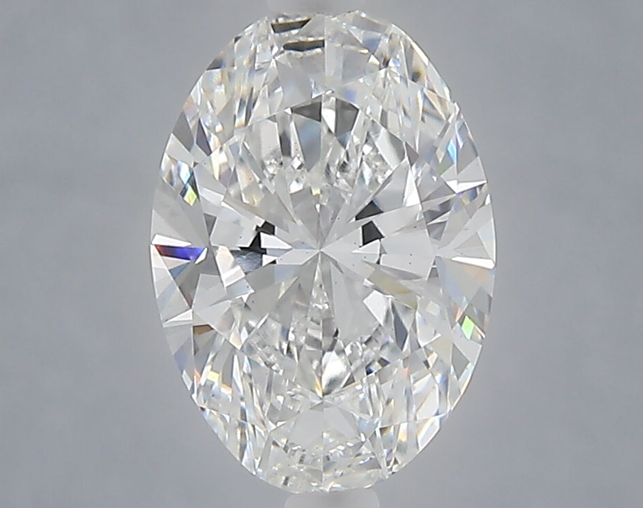 2.10 carat oval lab grown diamond F color VS1 clarity