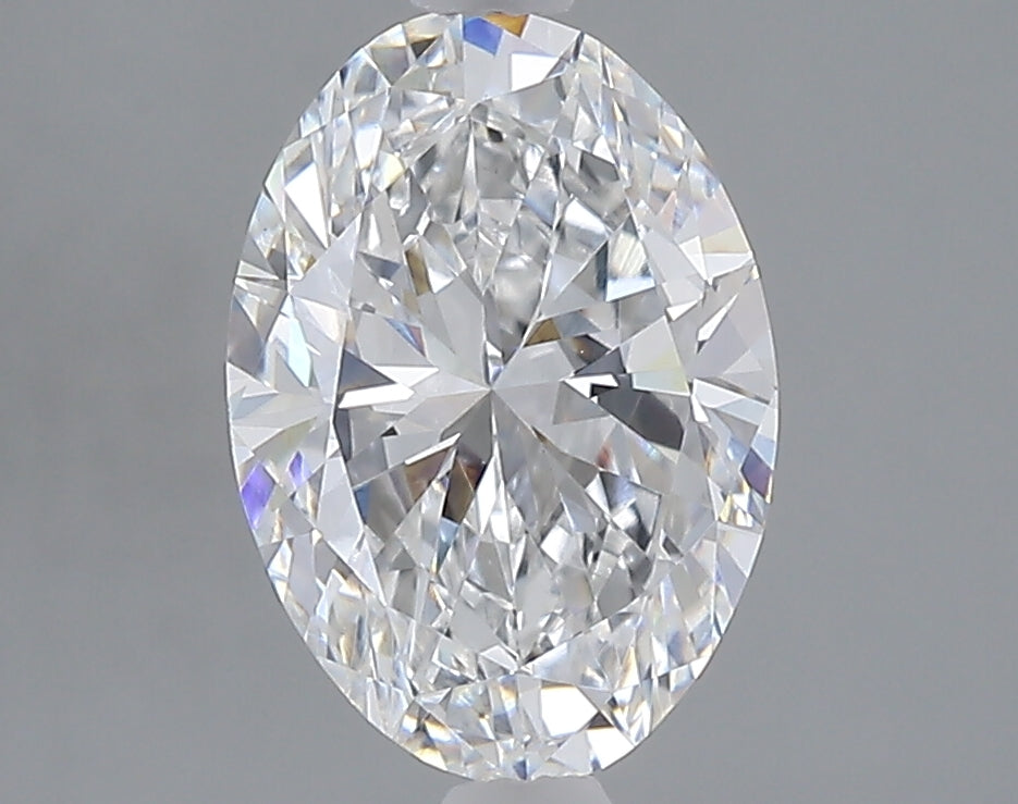 2.08 carat oval lab grown diamond E color VS1 clarity