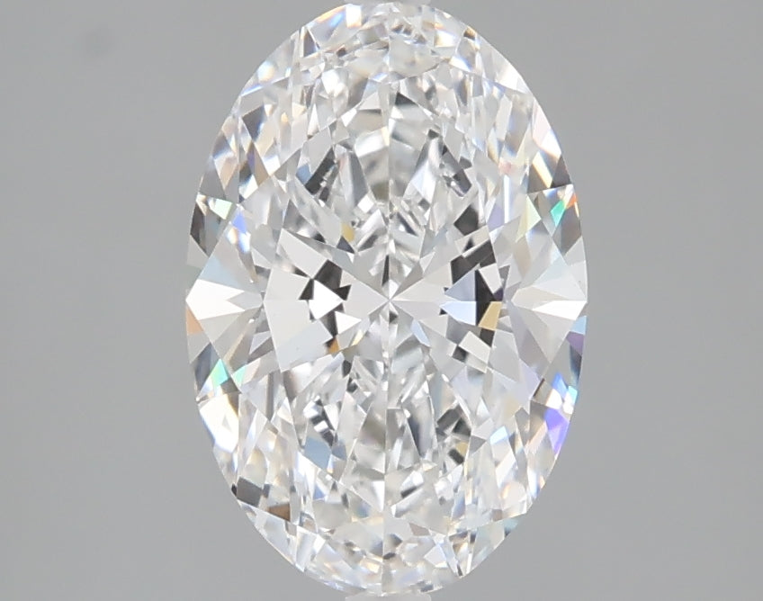 1.80 carat oval lab grown diamond D color VS1 clarity