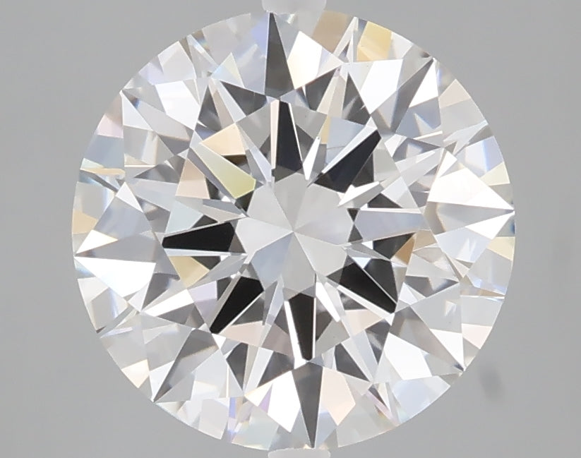 3.08 carat round lab grown diamond E color VS1 clarity