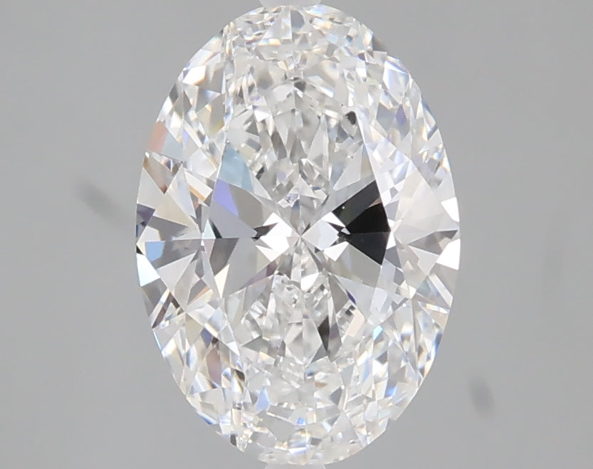 1.71 carat oval lab grown diamond D color VVS2 clarity
