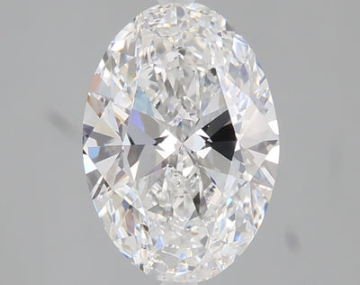 1.71 carat oval lab grown diamond D color VVS2 clarity