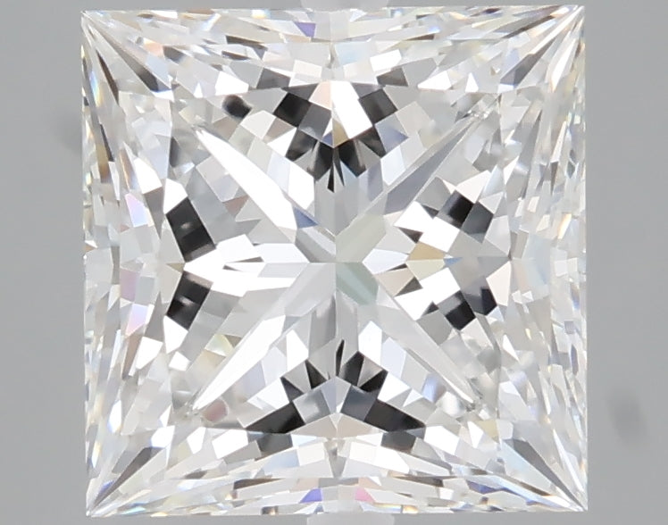2.59 carat princess lab grown diamond E color VVS2 clarity