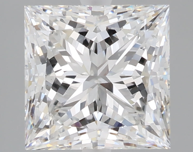 2.54 carat princess lab grown diamond E color VS1 clarity