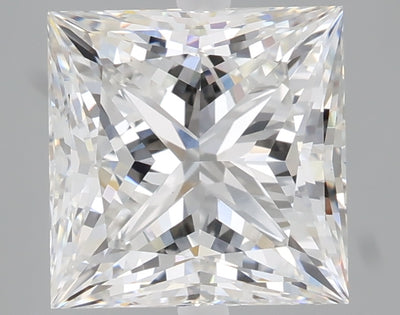 2.54 carat princess lab grown diamond E color VS1 clarity
