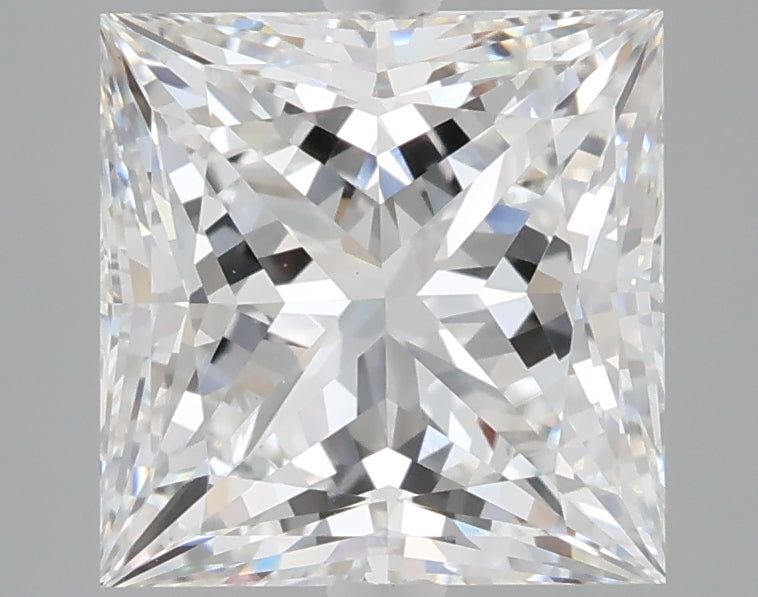 2.59 carat princess lab grown diamond E color VS1 clarity