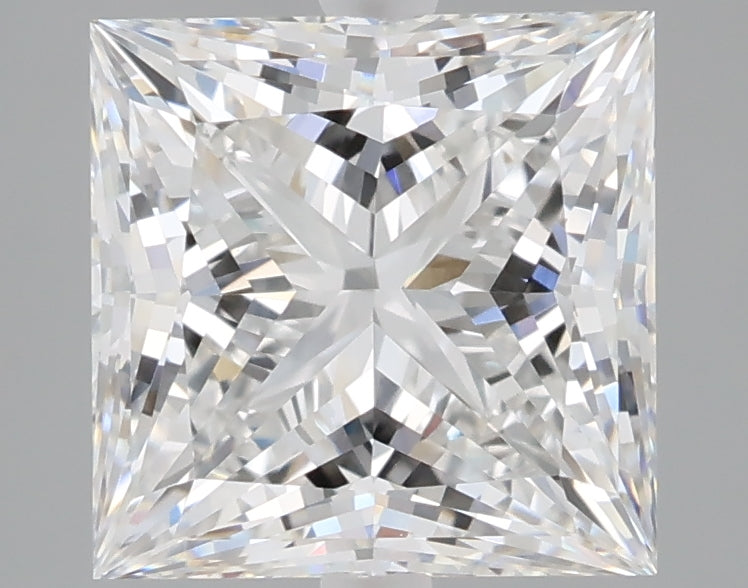 2.50 carat princess lab grown diamond E color VS1 clarity