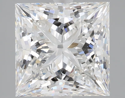 2.50 carat princess lab grown diamond E color VS1 clarity