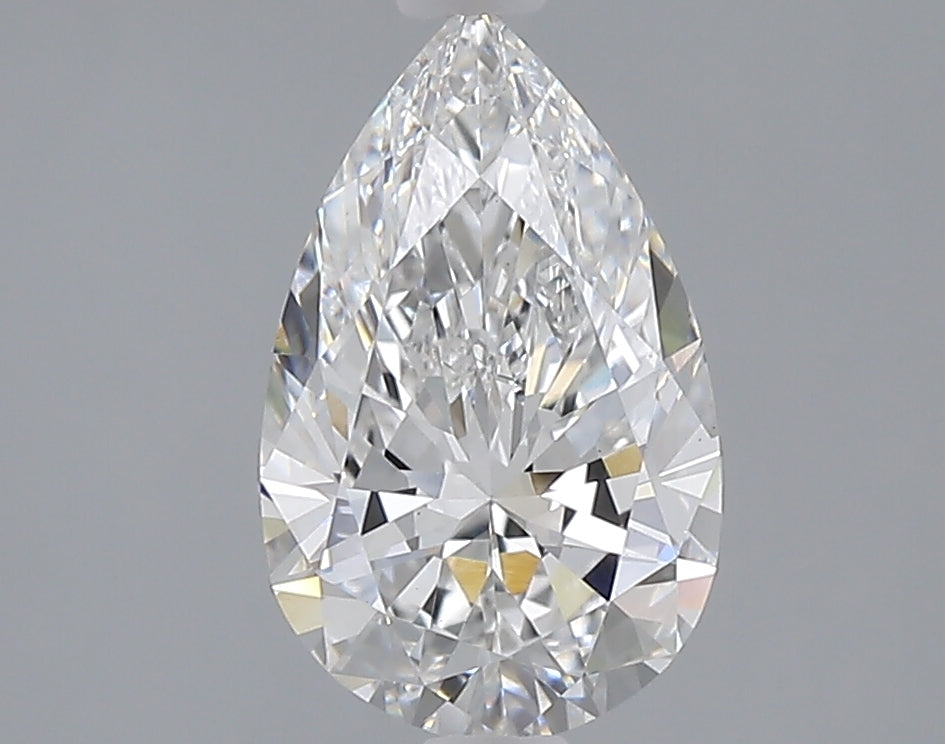 1.71 carat pear lab grown diamond E color VS1 clarity