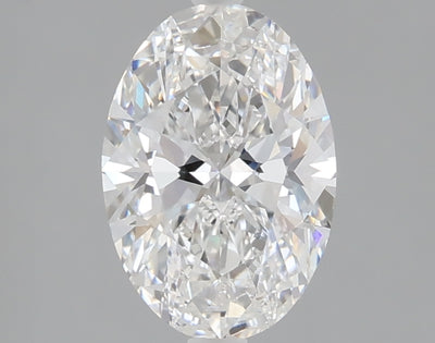 1.37 carat oval lab grown diamond E color VVS2 clarity