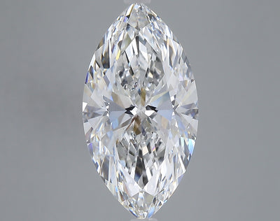 5.33 carat marquise lab grown diamond E color VS1 clarity