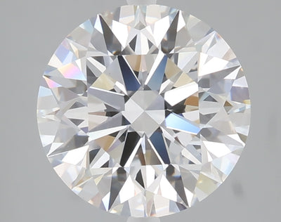 3.02 carat round lab grown diamond E color VVS2 clarity