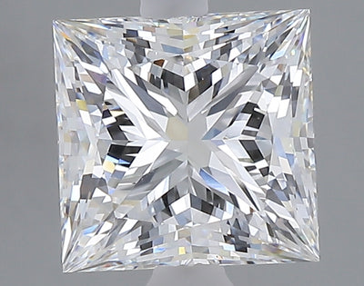3.04 carat princess lab grown diamond E color VS1 clarity