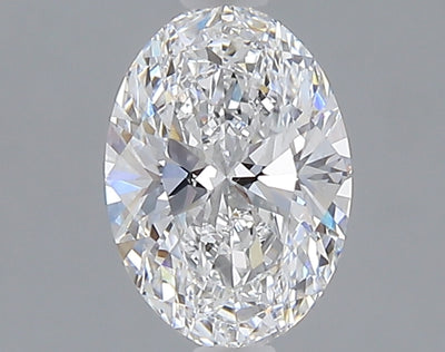 1.07 carat oval lab grown diamond D color VVS2 clarity