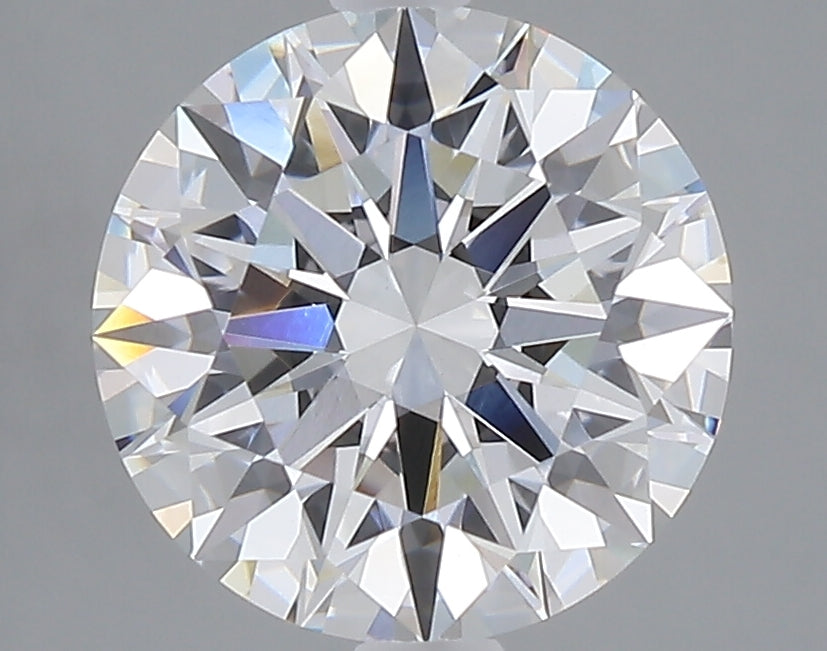3.01 carat round lab grown diamond D color VVS2 clarity
