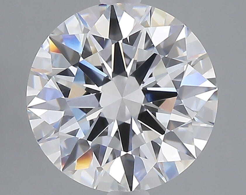 3.10 carat round lab grown diamond E color VVS2 clarity