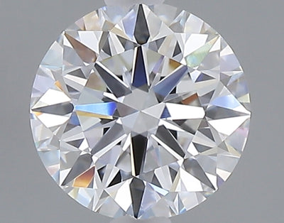 1.53 carat round lab grown diamond D color VVS2 clarity