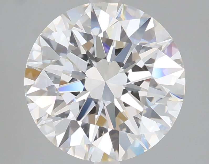 3.03 carat round lab grown diamond D color VVS2 clarity