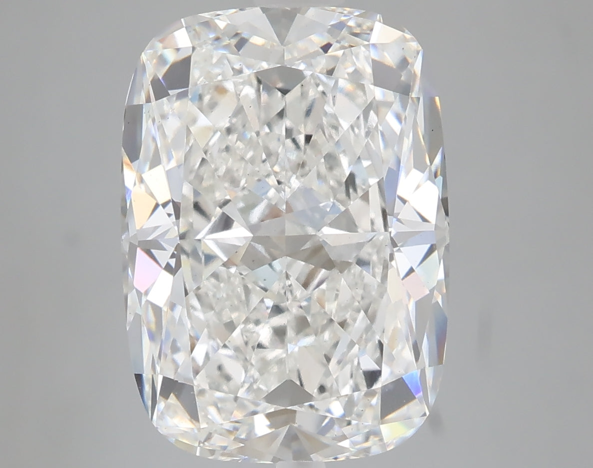 6.76 carat cushion lab grown diamond F color VS2 clarity
