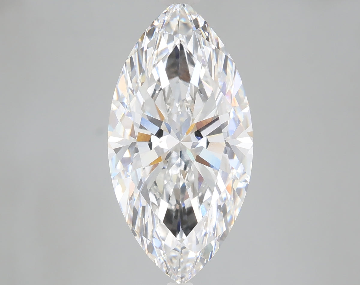 5.09 carat marquise lab grown diamond E color VS1 clarity