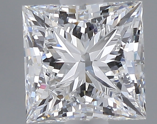 1.05 carat princess lab grown diamond D color VVS2 clarity