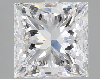 2.02 carat princess lab grown diamond E color VS1 clarity