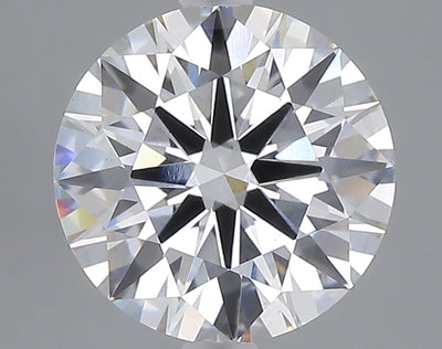 3.04 carat round lab grown diamond E color VS1 clarity