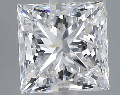 3.06 carat princess lab grown diamond E color VVS2 clarity