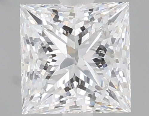 1.07 carat princess lab grown diamond E color VVS2 clarity