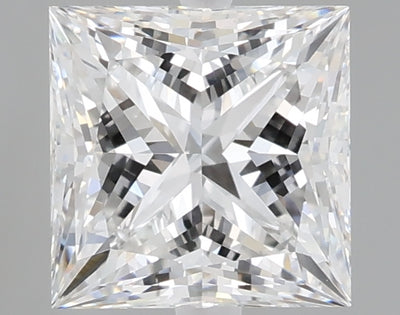 2.07 carat princess lab grown diamond E color VVS2 clarity