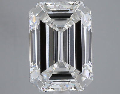 6.05 carat emerald lab grown diamond G color VS1 clarity
