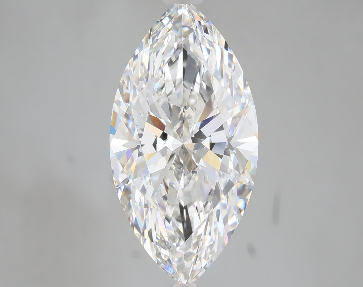 5.10 carat marquise lab grown diamond E color VS1 clarity
