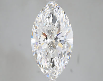 5.10 carat marquise lab grown diamond E color VS1 clarity