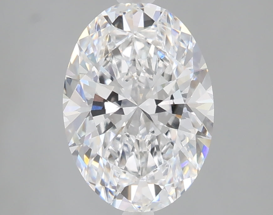 2.09 carat oval lab grown diamond D color VVS2 clarity