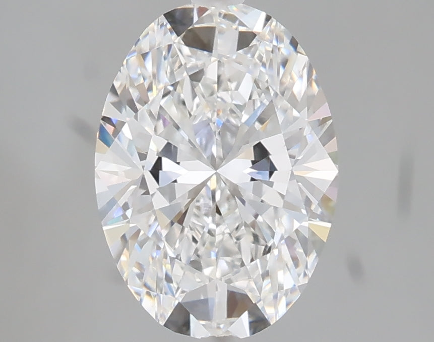 2.08 carat oval lab grown diamond D color VVS2 clarity