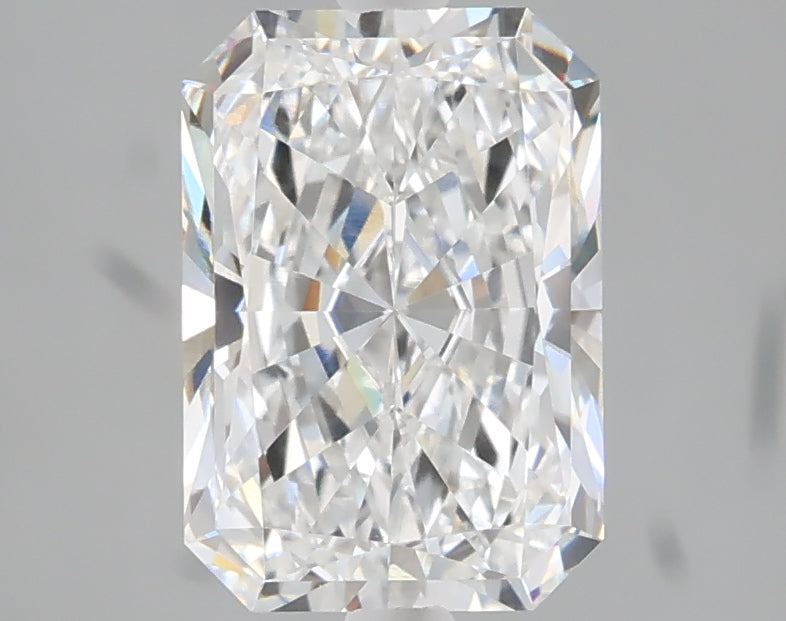 2.06 carat radiant lab grown diamond E color VVS2 clarity