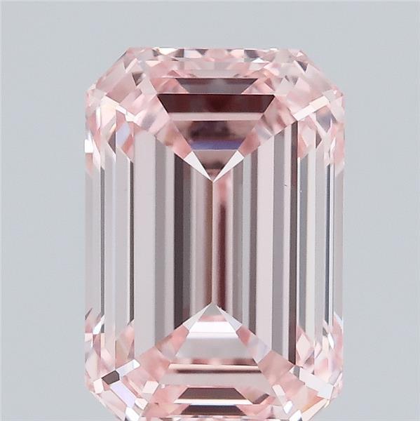 0.99 carat fancy intense pink emerald lab grown diamond VS1 clarity
