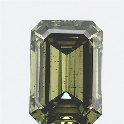1.61 carat fancy vivid green emerald lab grown diamond SI2 clarity