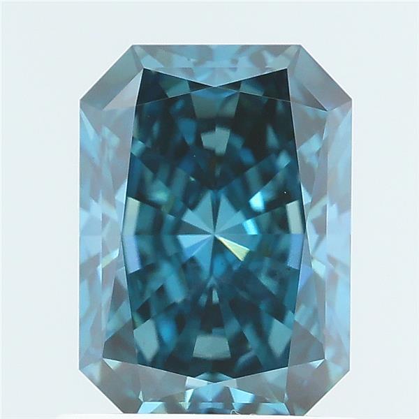 1.06 carat fancy deep blue radiant lab grown diamond VS2 clarity