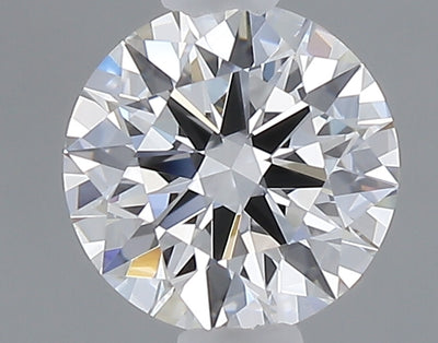 0.55 carat round lab grown diamond D color VVS2 clarity