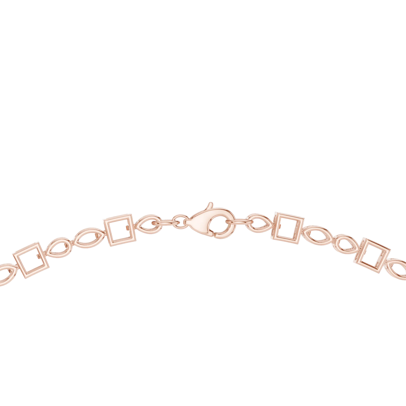 Three-quarter View: Round Diamond Bracelet with Pave Setting in 14k Gold - Lab Grown - Driona Jewels