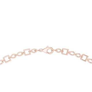Three-quarter View: Round Diamond Bracelet with Pave Setting in 14k Gold - Lab Grown - Driona Jewels
